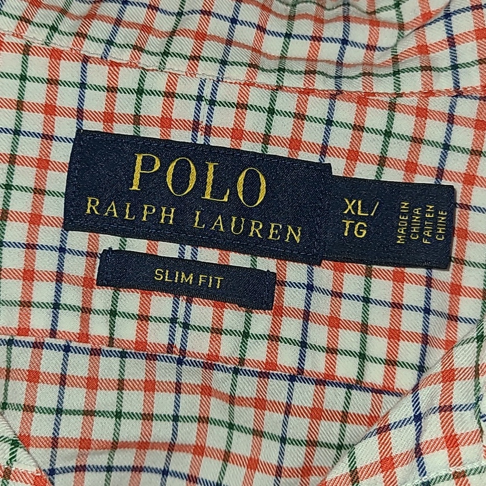 Polo Ralph‎ Lauren Men's long sleeved Checked Shirt XL slim fit